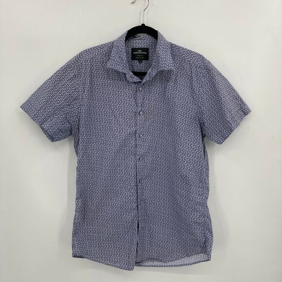 Rodd & Gunn Italian Woven Sports Fit Shirt Red Parrot Print Size Medium - Picture 1 of 5
